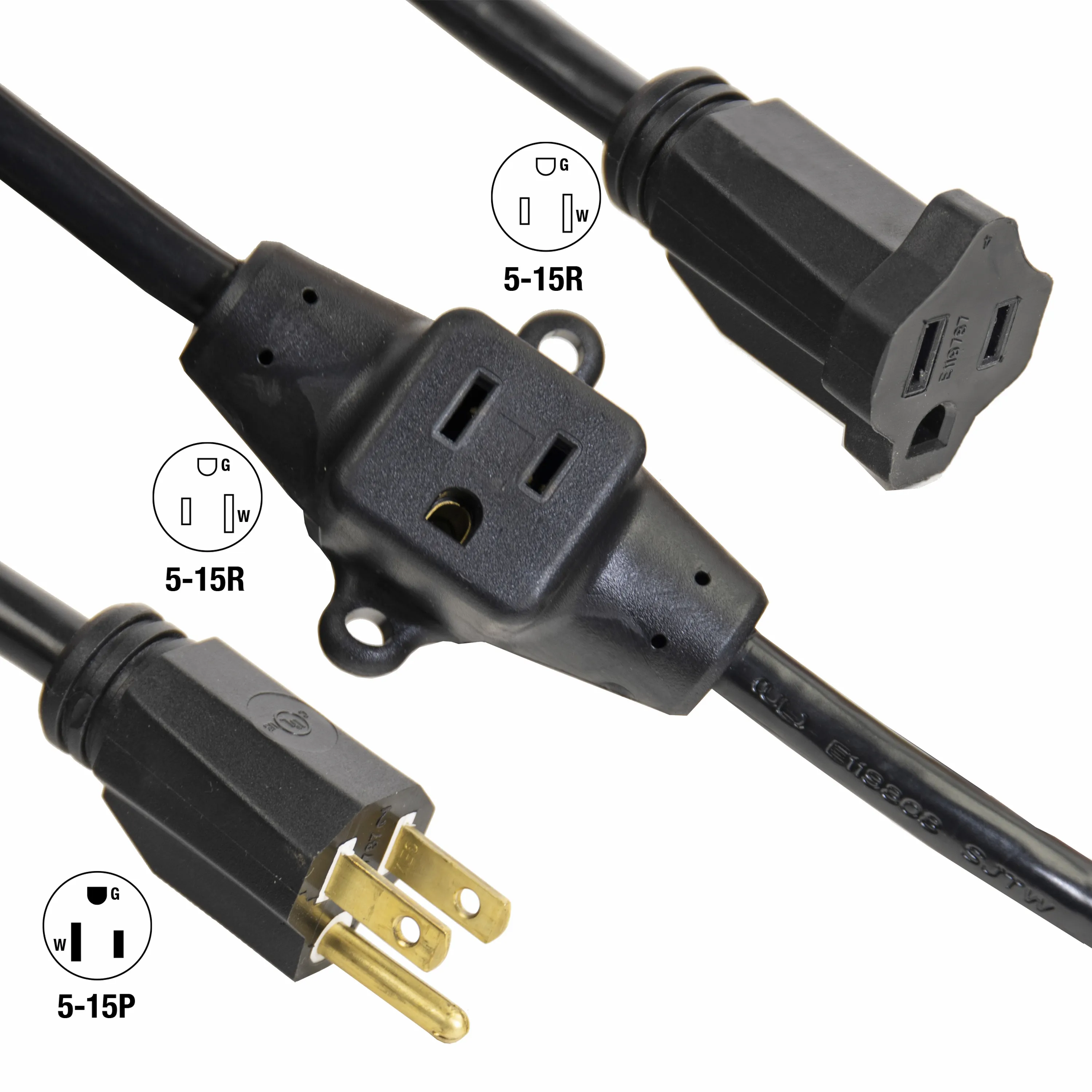 32 Foot 7 Multi-Outlet Extension Cord