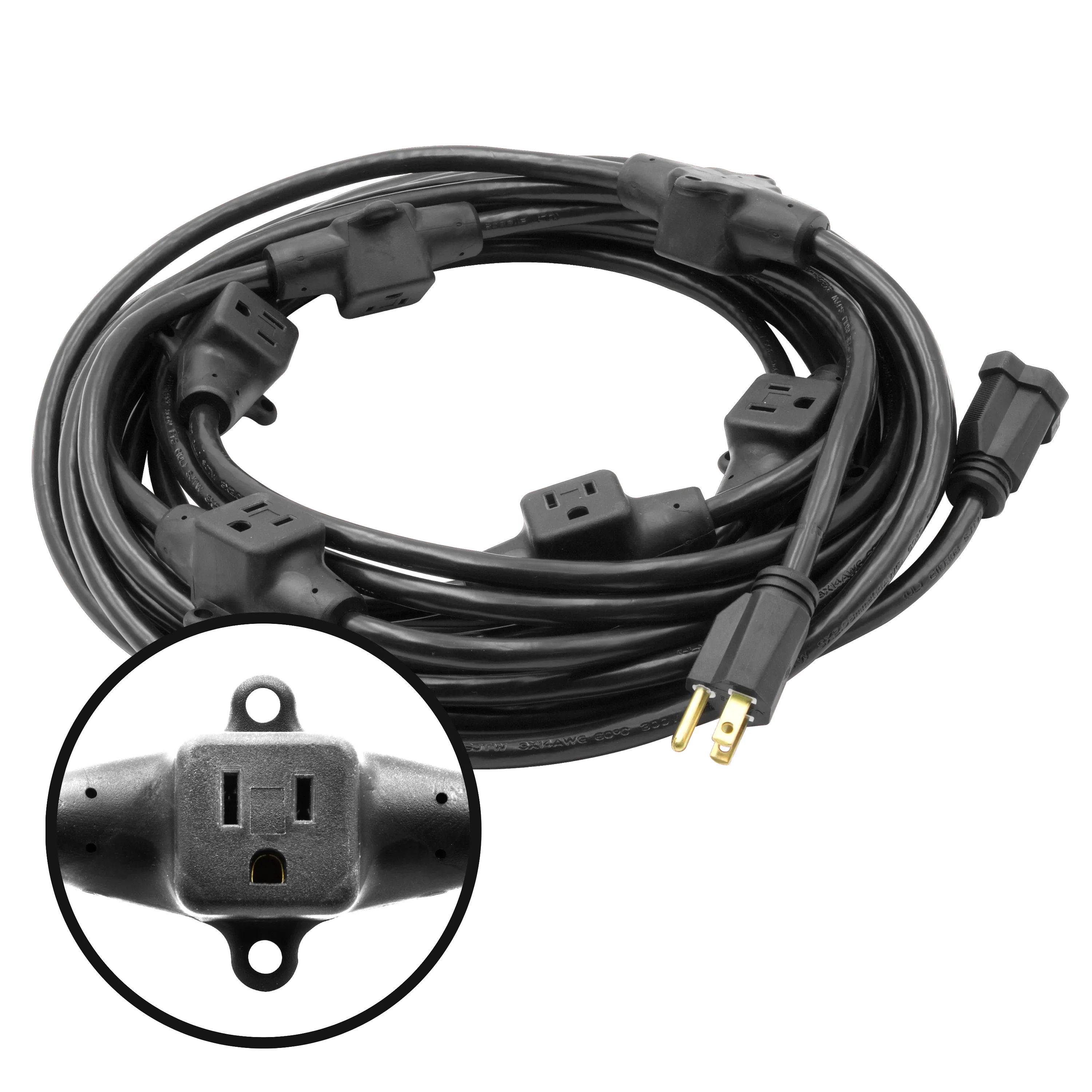 32 Foot 7 Multi-Outlet Extension Cord