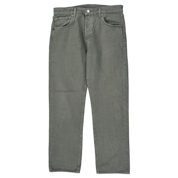 501 Levis Jeans - 32W 30L Khaki Cotton