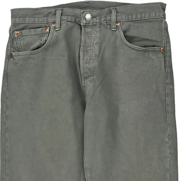 501 Levis Jeans - 32W 30L Khaki Cotton