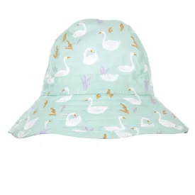 ACORN KIDS - SWANS WIDE BRIM INFANT HAT: MINT