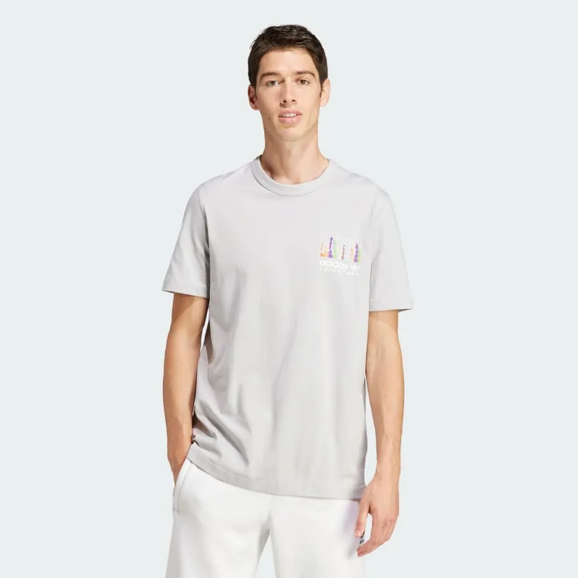 ADIDAS ADVENTURE GRAPHIC T-SHIRT - GREY