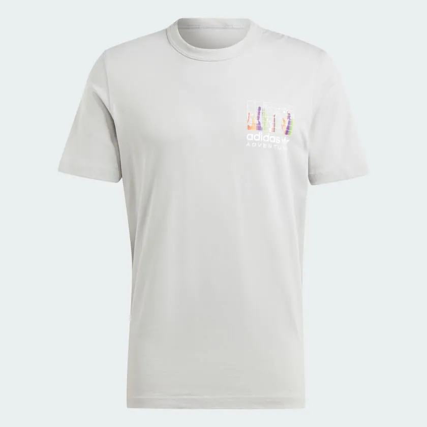 ADIDAS ADVENTURE GRAPHIC T-SHIRT - GREY