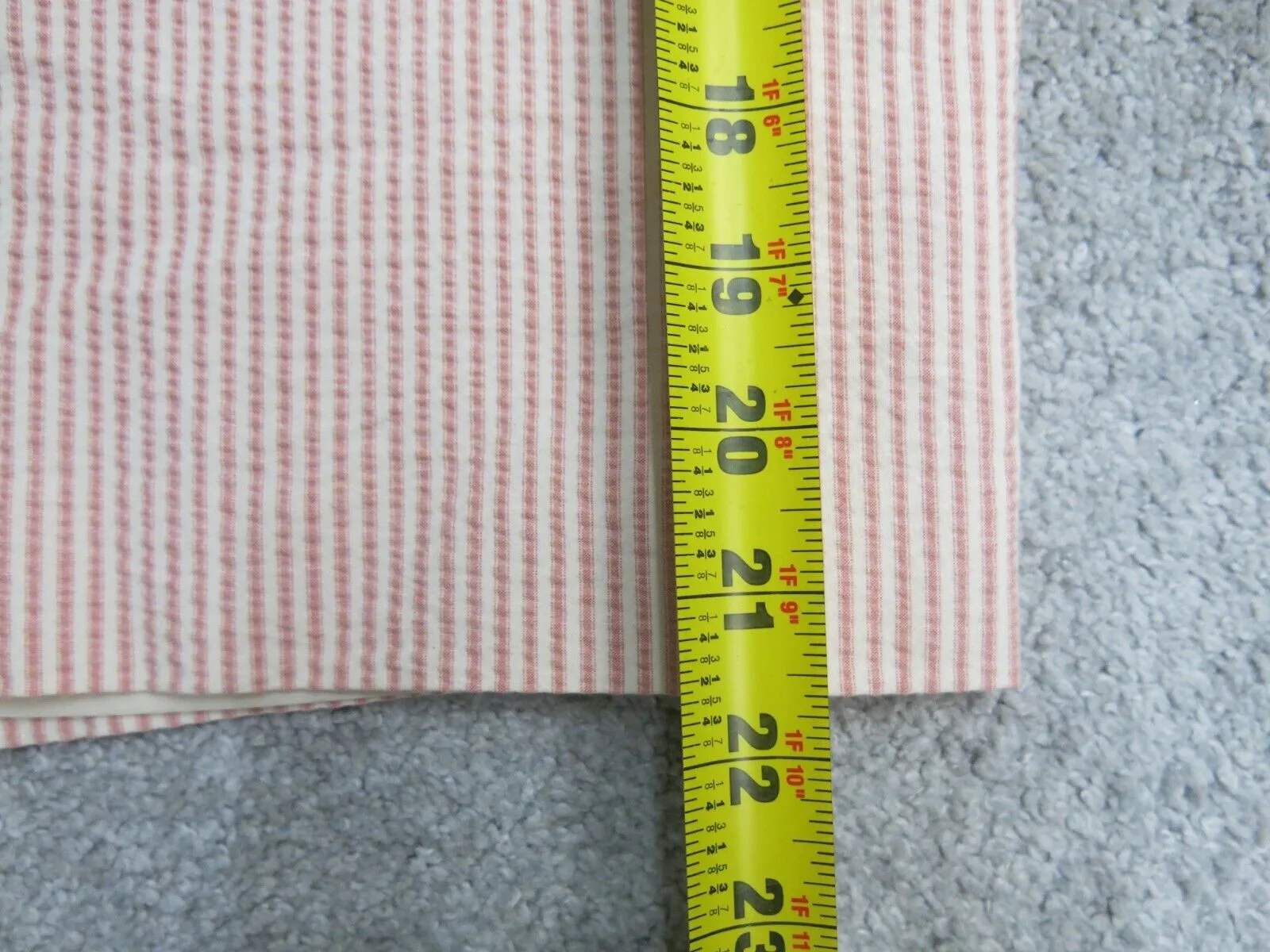 ANN Taylor Womens Straight Pencil Striped Skirts Back Zip White Peach Size 8