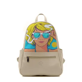 Beige Vivid Backpack Summer Girl