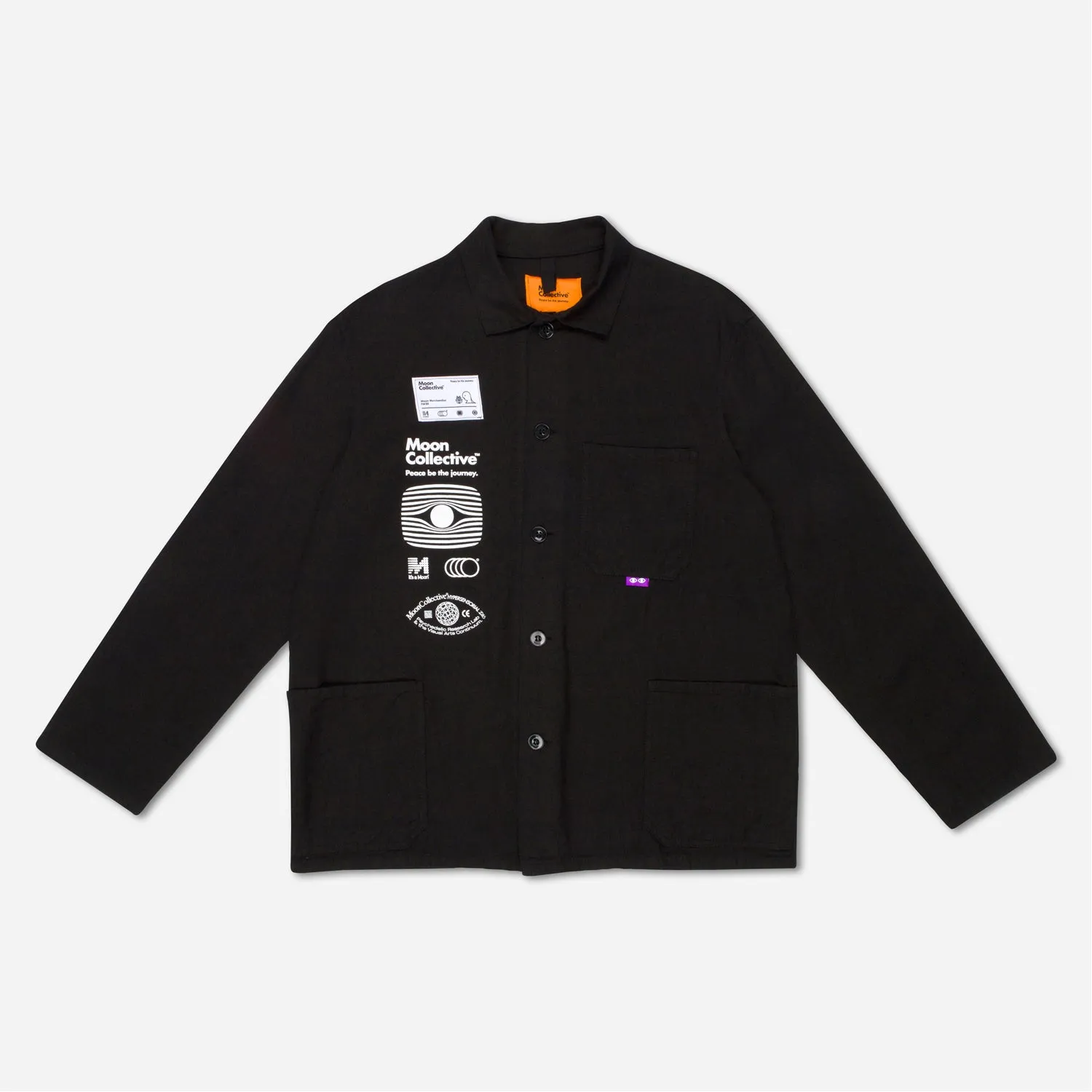 Black Chore Jacket 6B - S