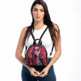Black Mini Backpack City girl