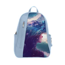 Blue Mixed Backpack Thinking Out Load