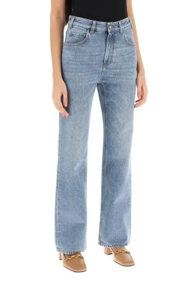 Chloe' falabella chain flared jeans