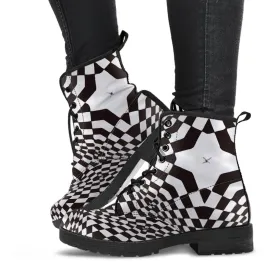 Combat Boots - Superstar | Black Boots, Black Hipster Boots, Black Leather Boots, Black Combat Boots, 90s Boots, Goth Boots, Gothic Boots