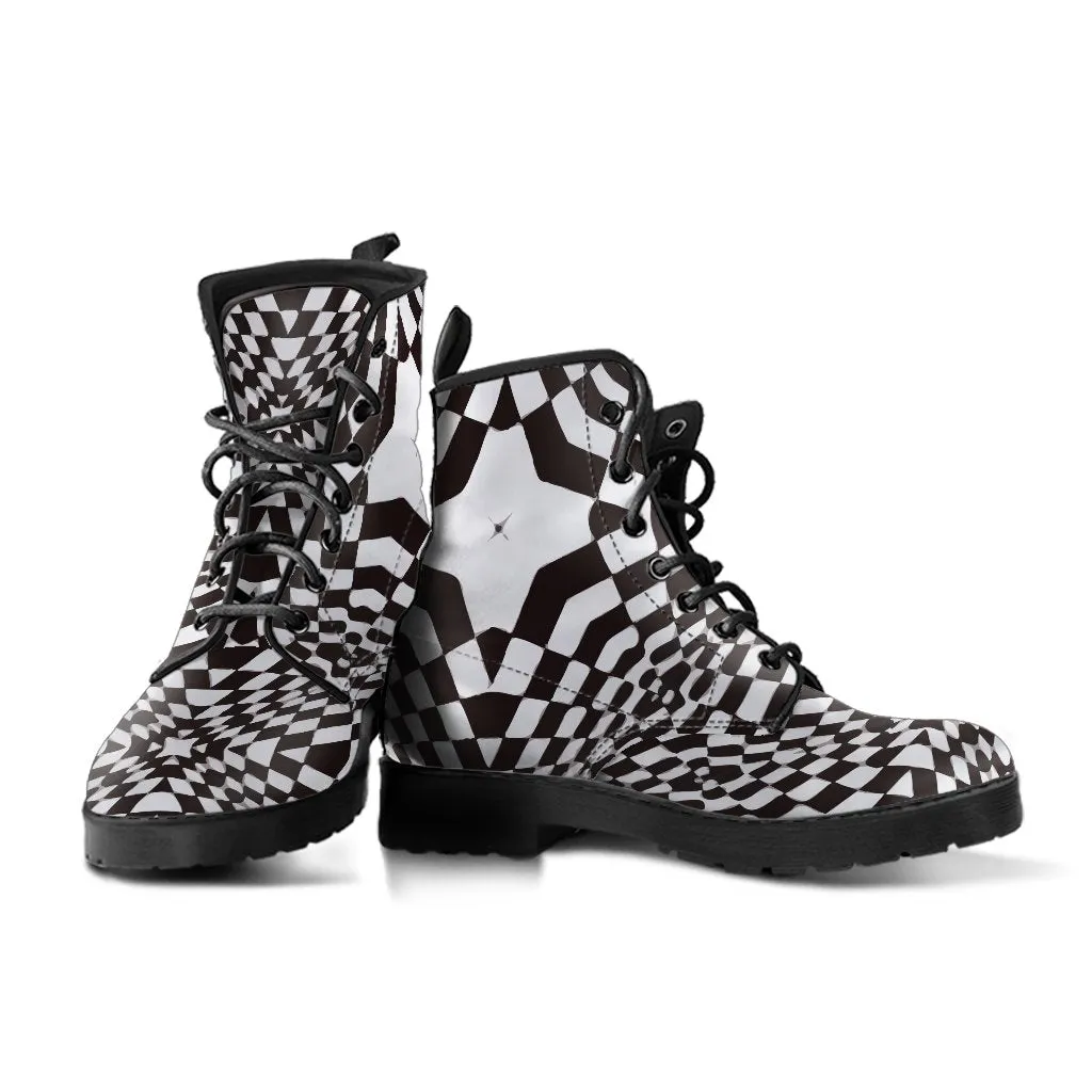Combat Boots - Superstar | Black Boots, Black Hipster Boots, Black Leather Boots, Black Combat Boots, 90s Boots, Goth Boots, Gothic Boots