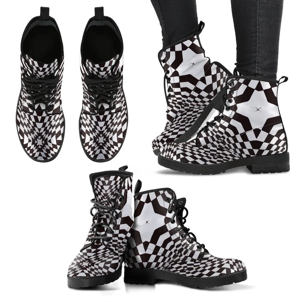 Combat Boots - Superstar | Black Boots, Black Hipster Boots, Black Leather Boots, Black Combat Boots, 90s Boots, Goth Boots, Gothic Boots