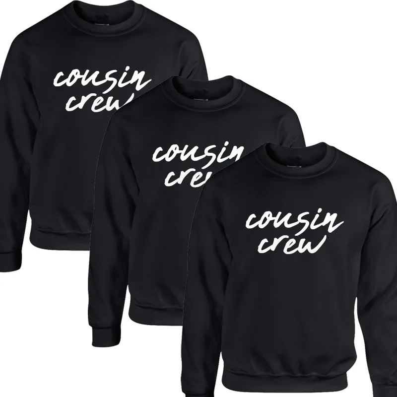Cousin Crew Kids Sweatshirts Black (MRK X)