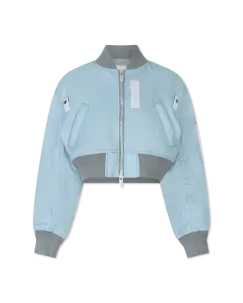 Cropped Bomber Jacket