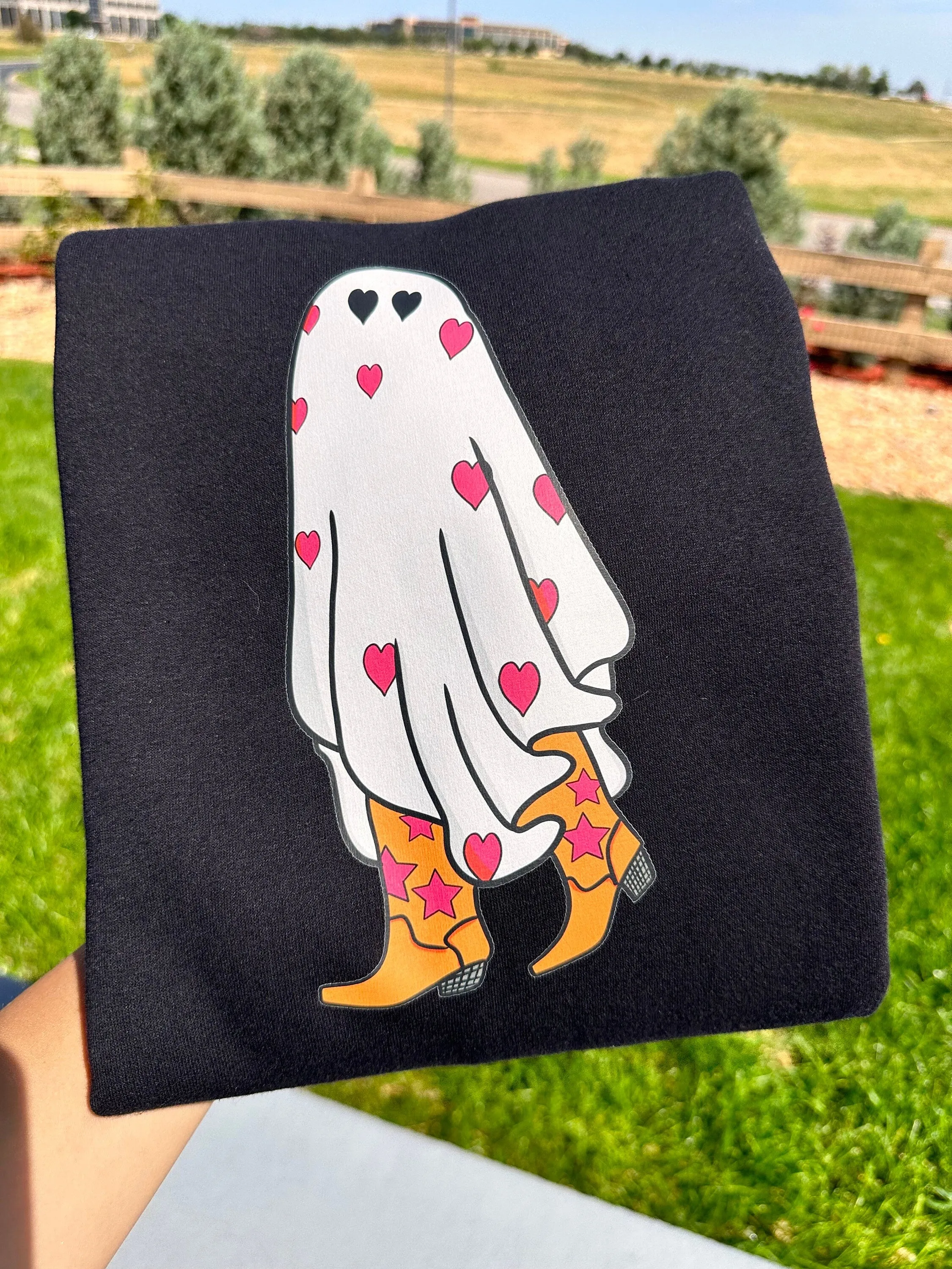 Cute cowgirl ghost sweatshirts