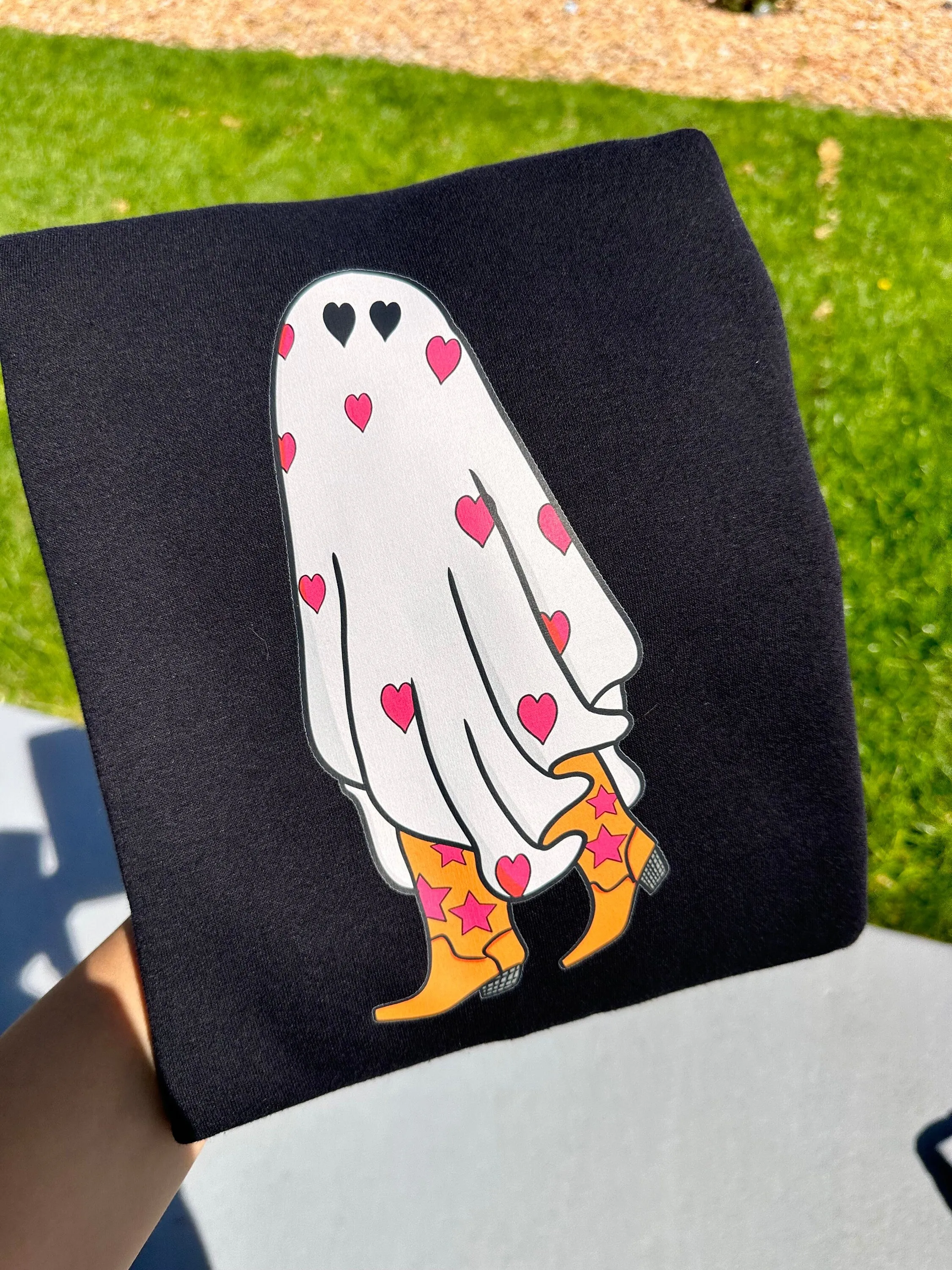 Cute cowgirl ghost sweatshirts