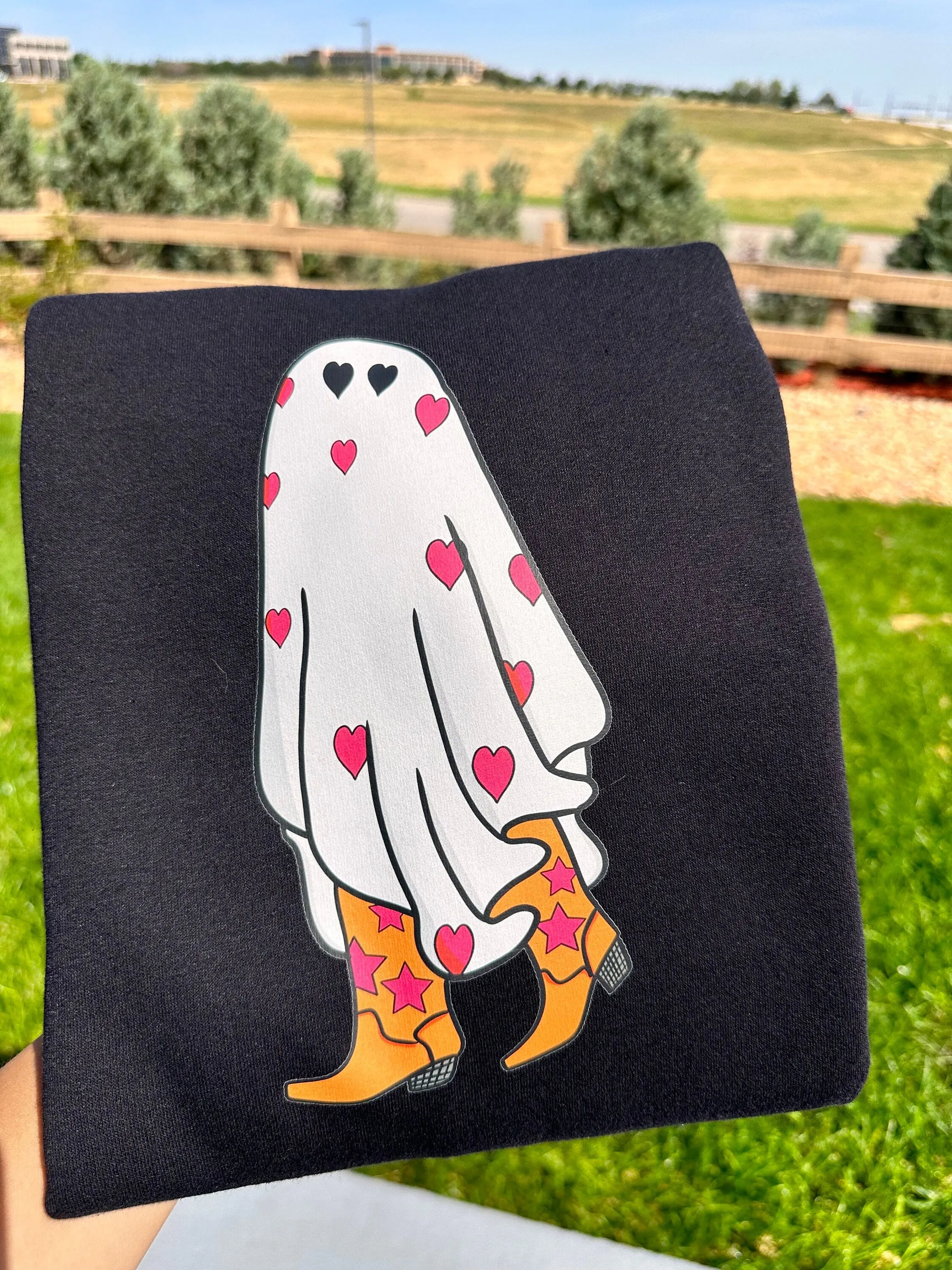 Cute cowgirl ghost sweatshirts