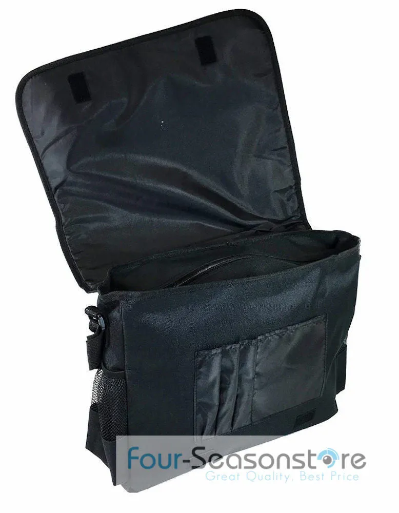 DC Comis Batman vs Superman 16" Large Black Messenger Backpack School Book Bag