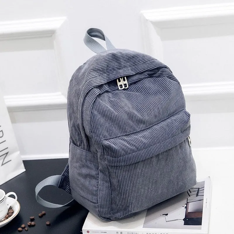 Fashion Corduroy Backpack