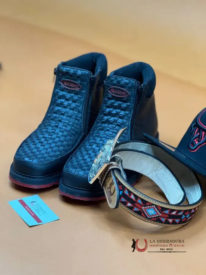 FRANCIA BLACK CRAZY SERBIA RED BOTTOM CASUAL SHOES