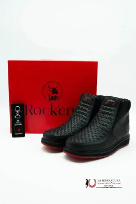 FRANCIA BLACK CRAZY SERBIA RED BOTTOM CASUAL SHOES