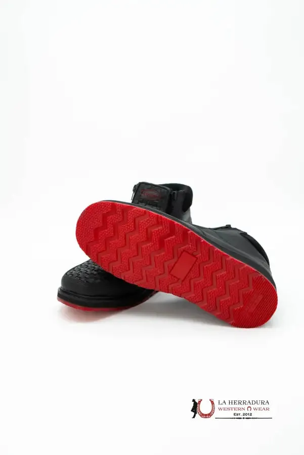FRANCIA BLACK CRAZY SERBIA RED BOTTOM CASUAL SHOES