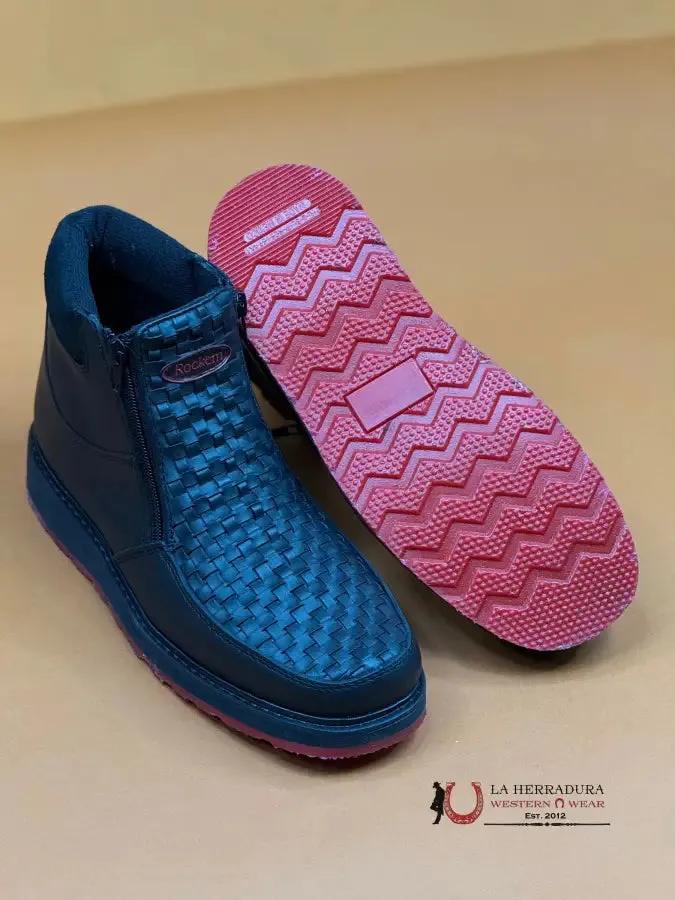 FRANCIA BLACK CRAZY SERBIA RED BOTTOM CASUAL SHOES
