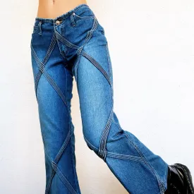 Funky Crisscross Jeans