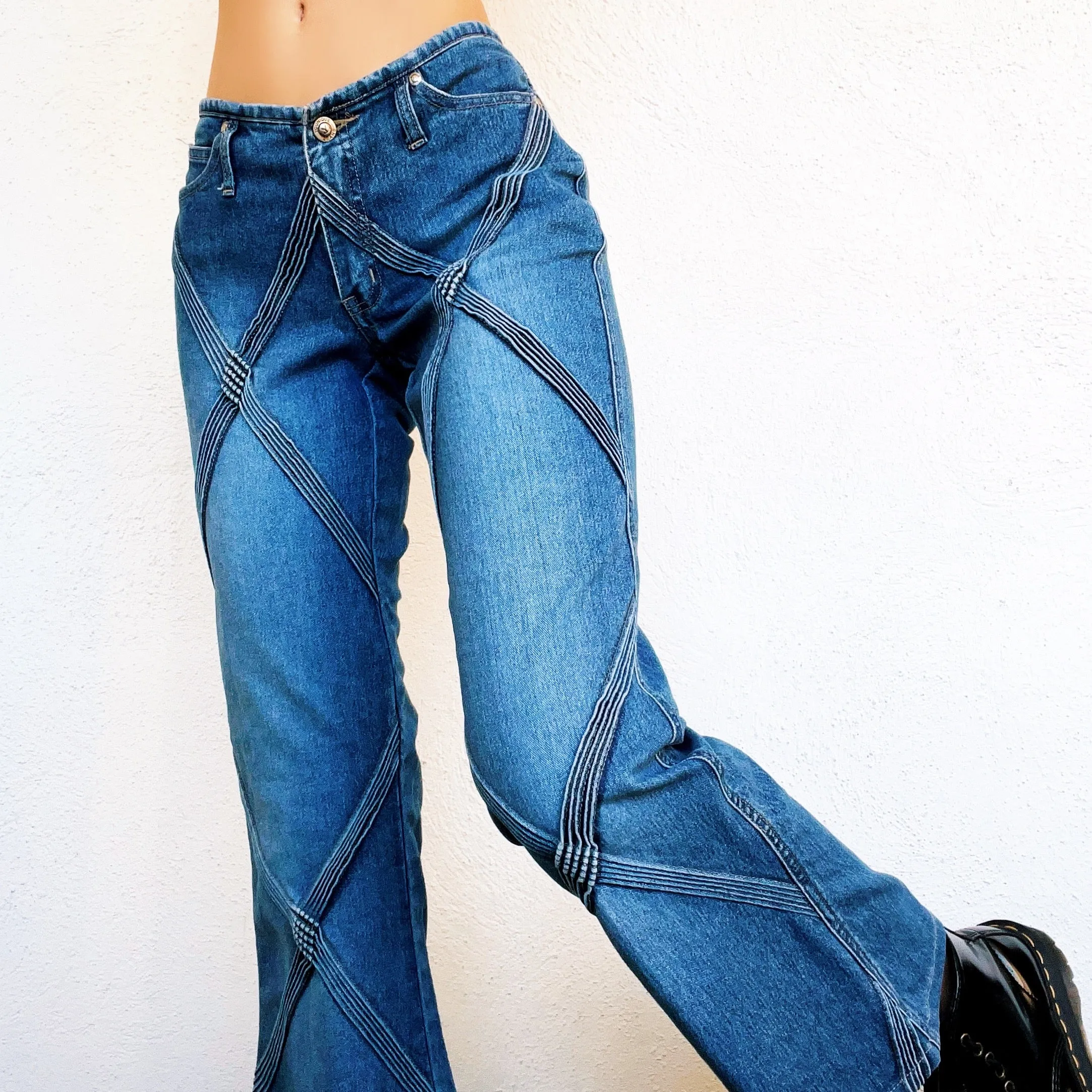 Funky Crisscross Jeans