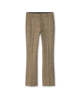 Glen Plaid Flare Leg Pant