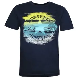 Glitch Chuck Patch Tee Navy T-Shirt | Converse