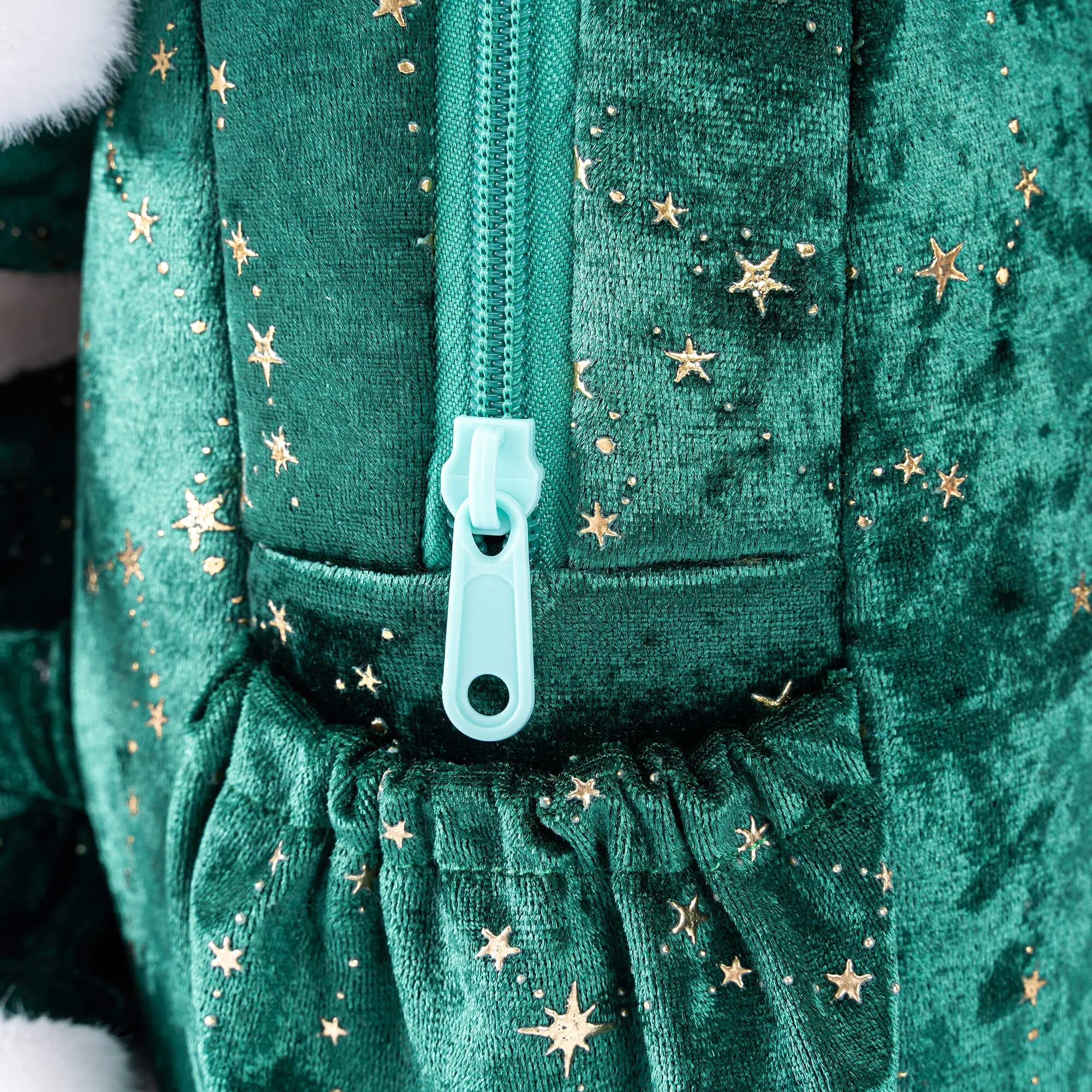 Gloveleya 11-inch Christmas Santa Doll Backpacks Green