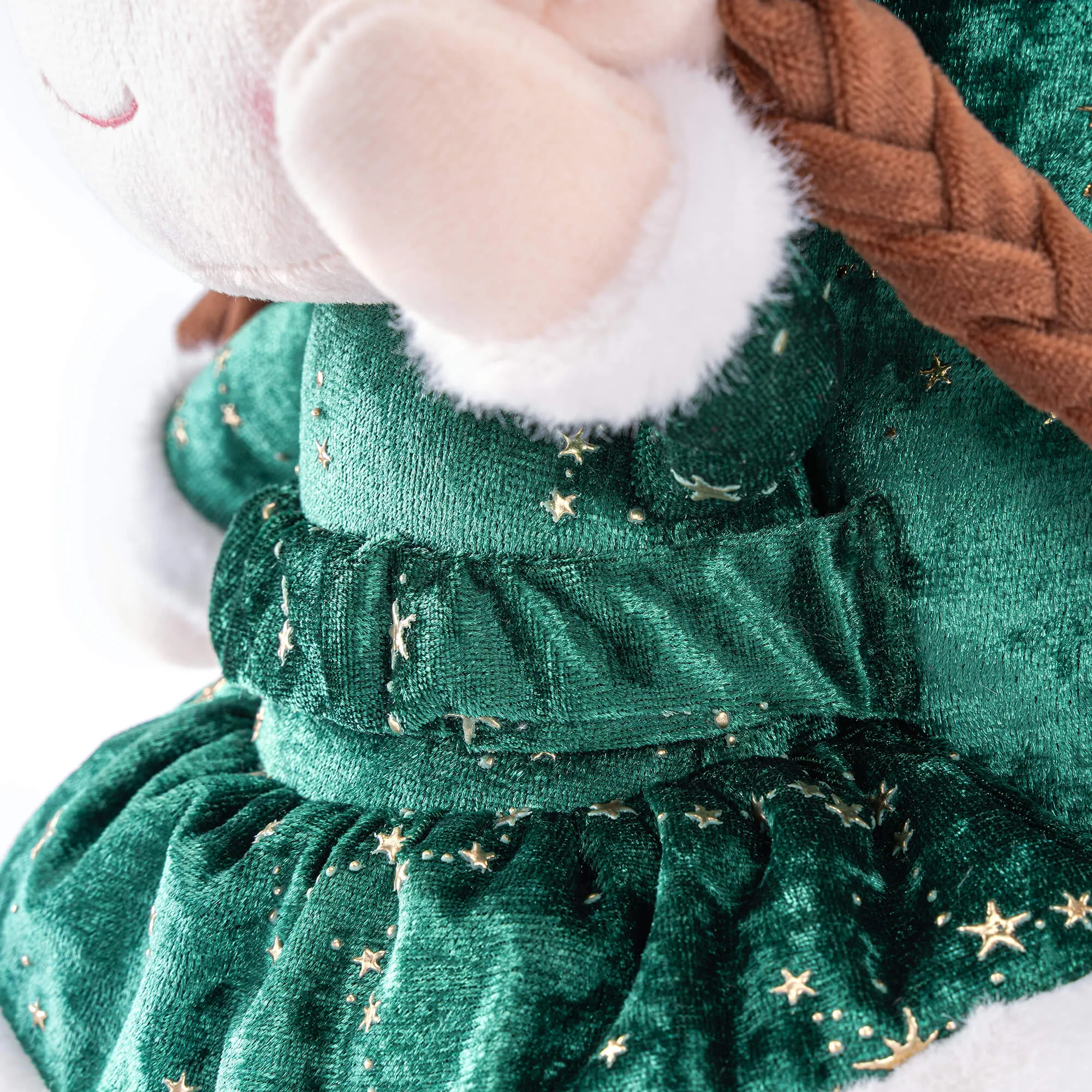 Gloveleya 11-inch Christmas Santa Doll Backpacks Green
