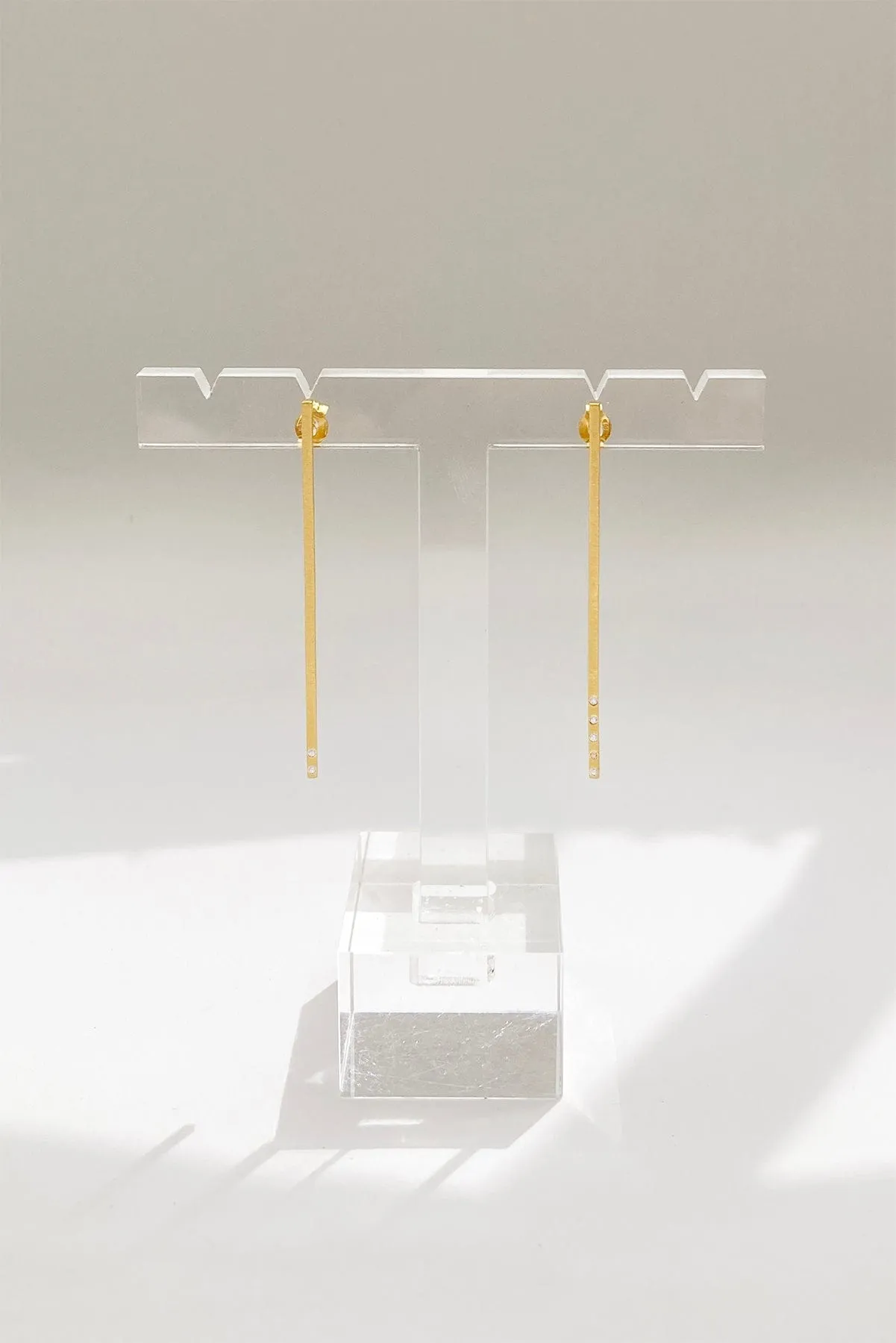 Gold Bar Earrings