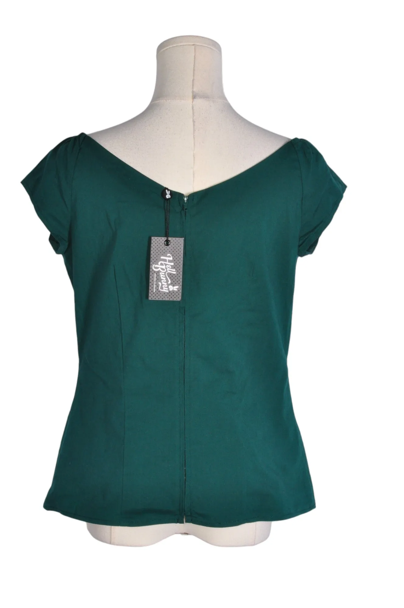 HELL BUNNY Women Blouses Regular fit in Green - L