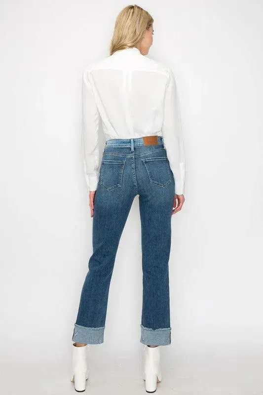 High Rise Straight Jeans