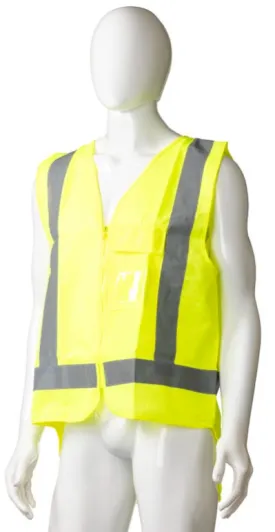 High Visibility Day/Night Safety Vest, Yellow, Large Size x 24's Pack