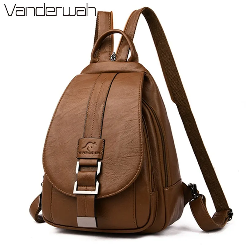 Hot Women Leather Backpacks