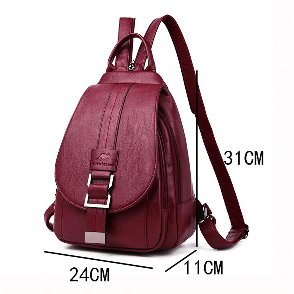 Hot Women Leather Backpacks