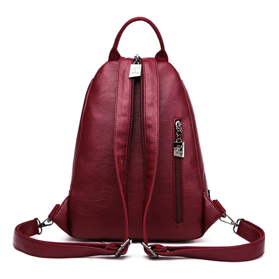 Hot Women Leather Backpacks