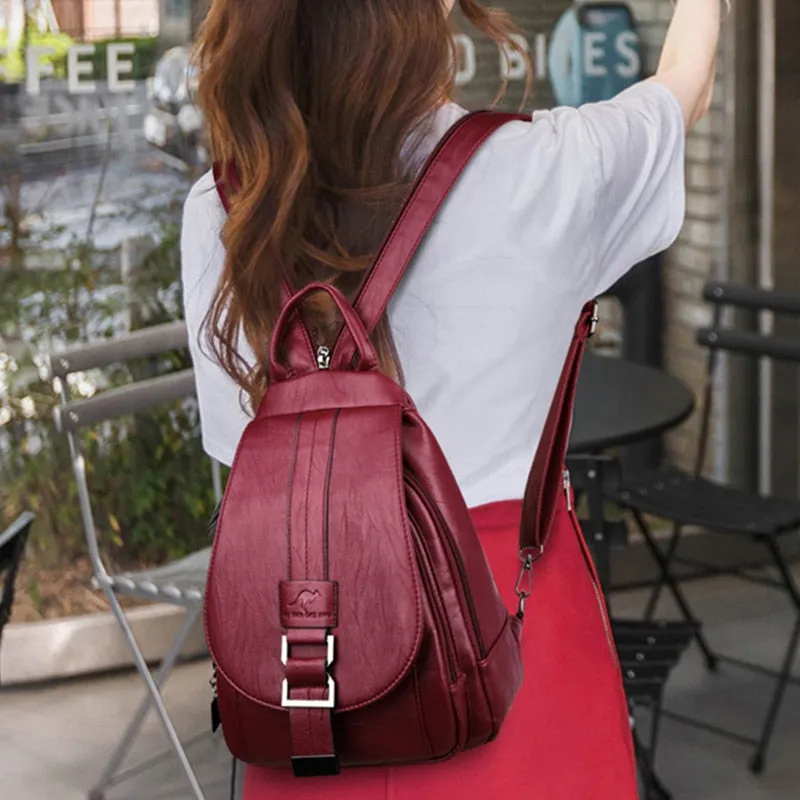Hot Women Leather Backpacks