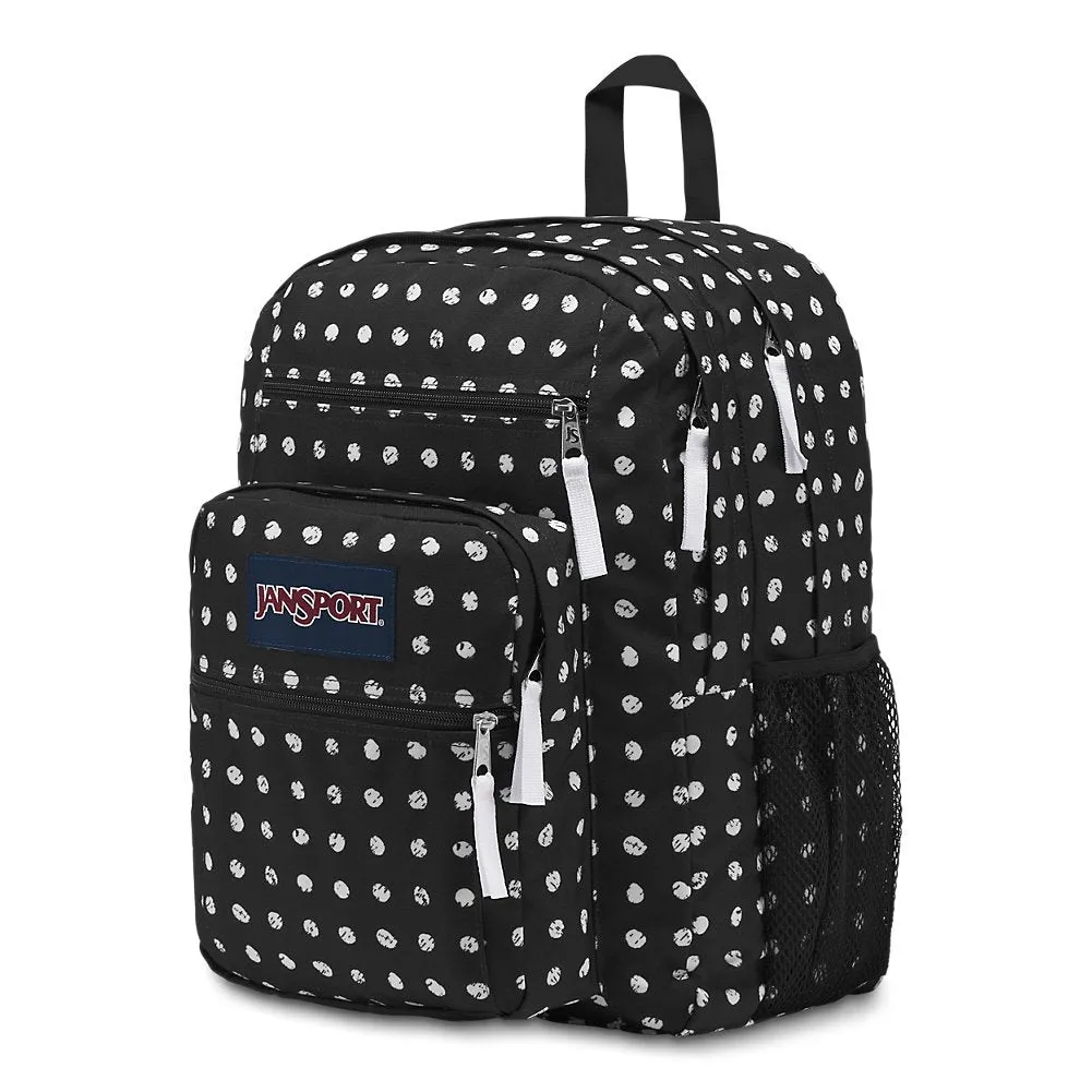 JanSport Big Student Backpack - Black Sketch Dot - Oversized