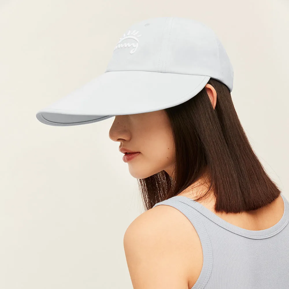 Japan Stock Women's Large Brim Adjustable Baseball Cap UPF 50 