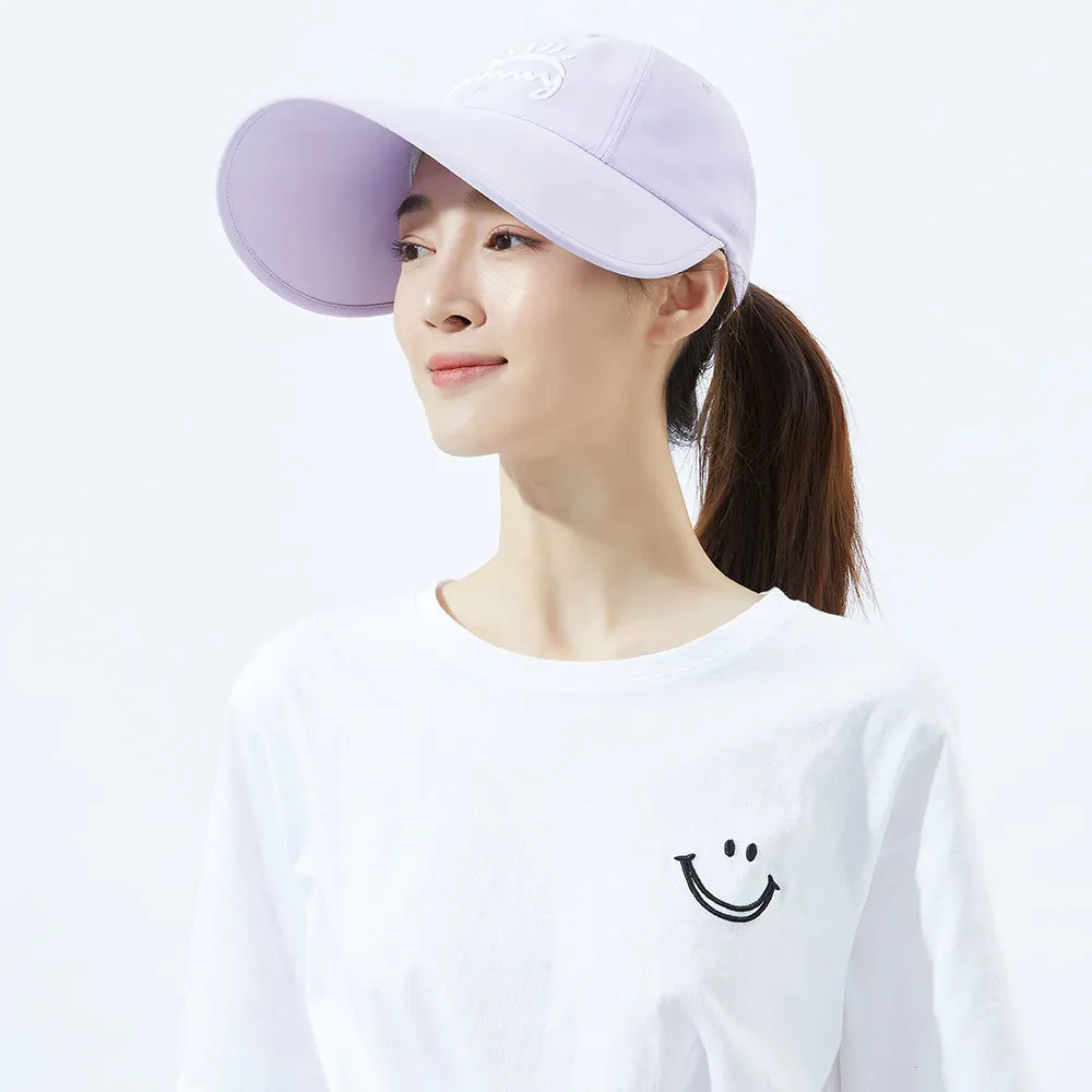Japan Stock Women's Large Brim Adjustable Baseball Cap UPF 50 