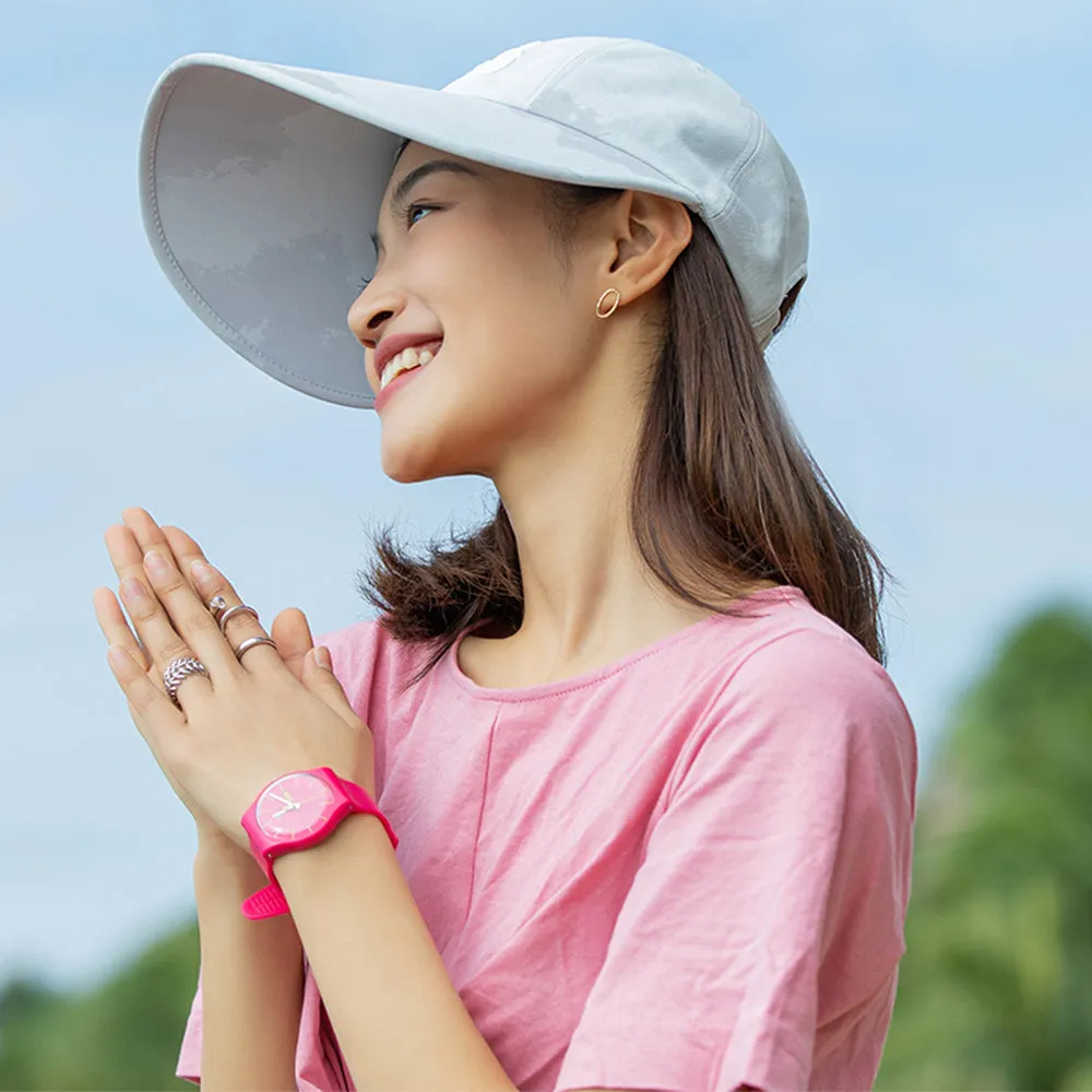 Japan Stock Women's Large Brim Adjustable Baseball Cap UPF 50 