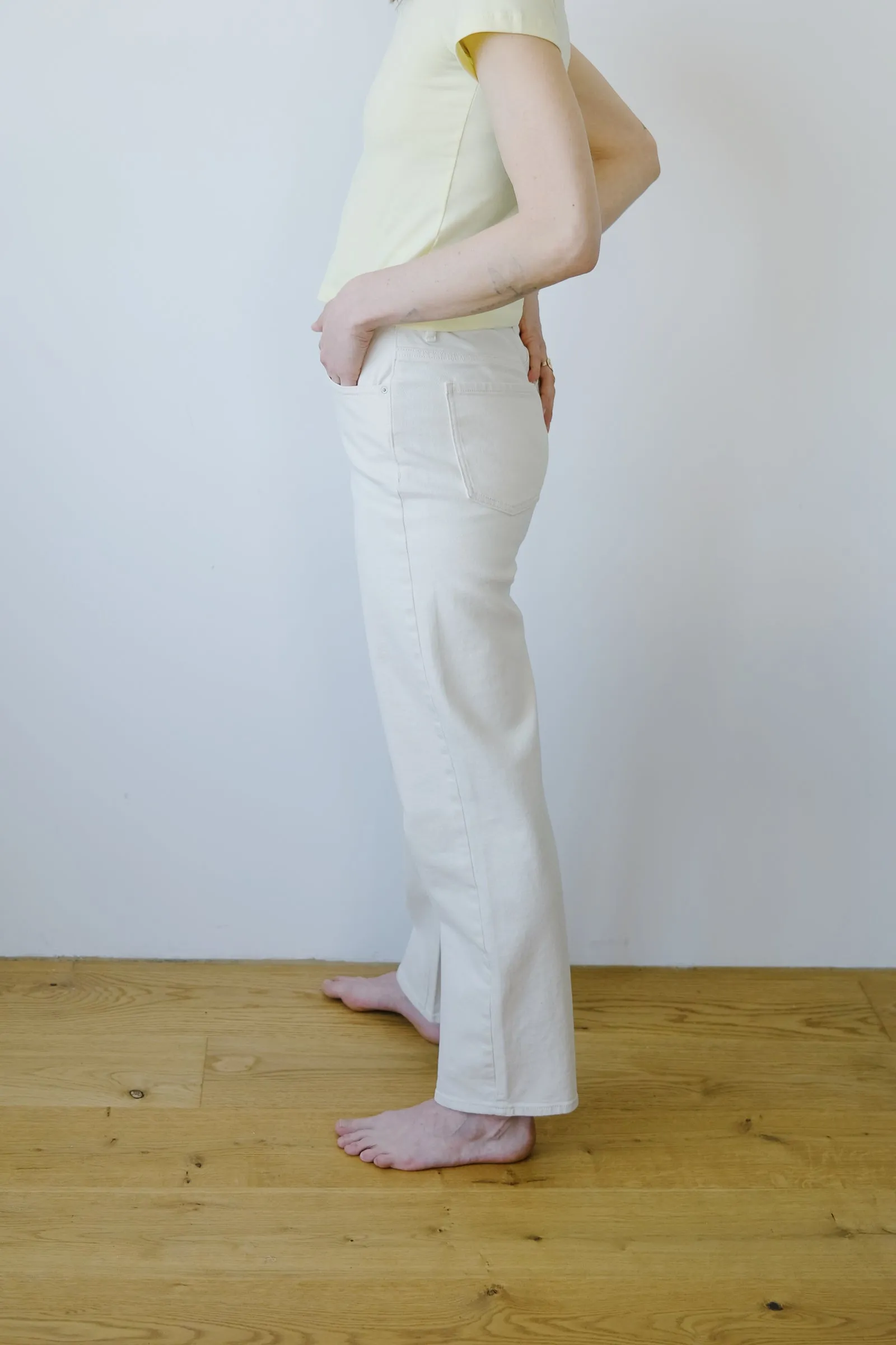 jeans - alba - ecru