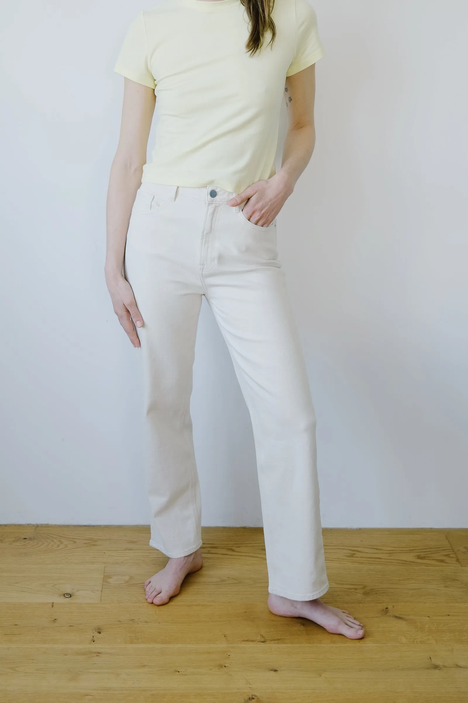 jeans - alba - ecru