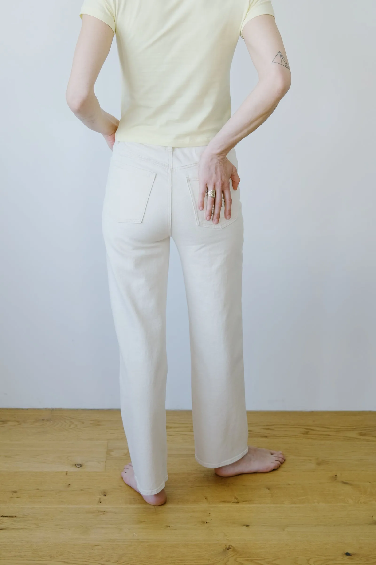jeans - alba - ecru