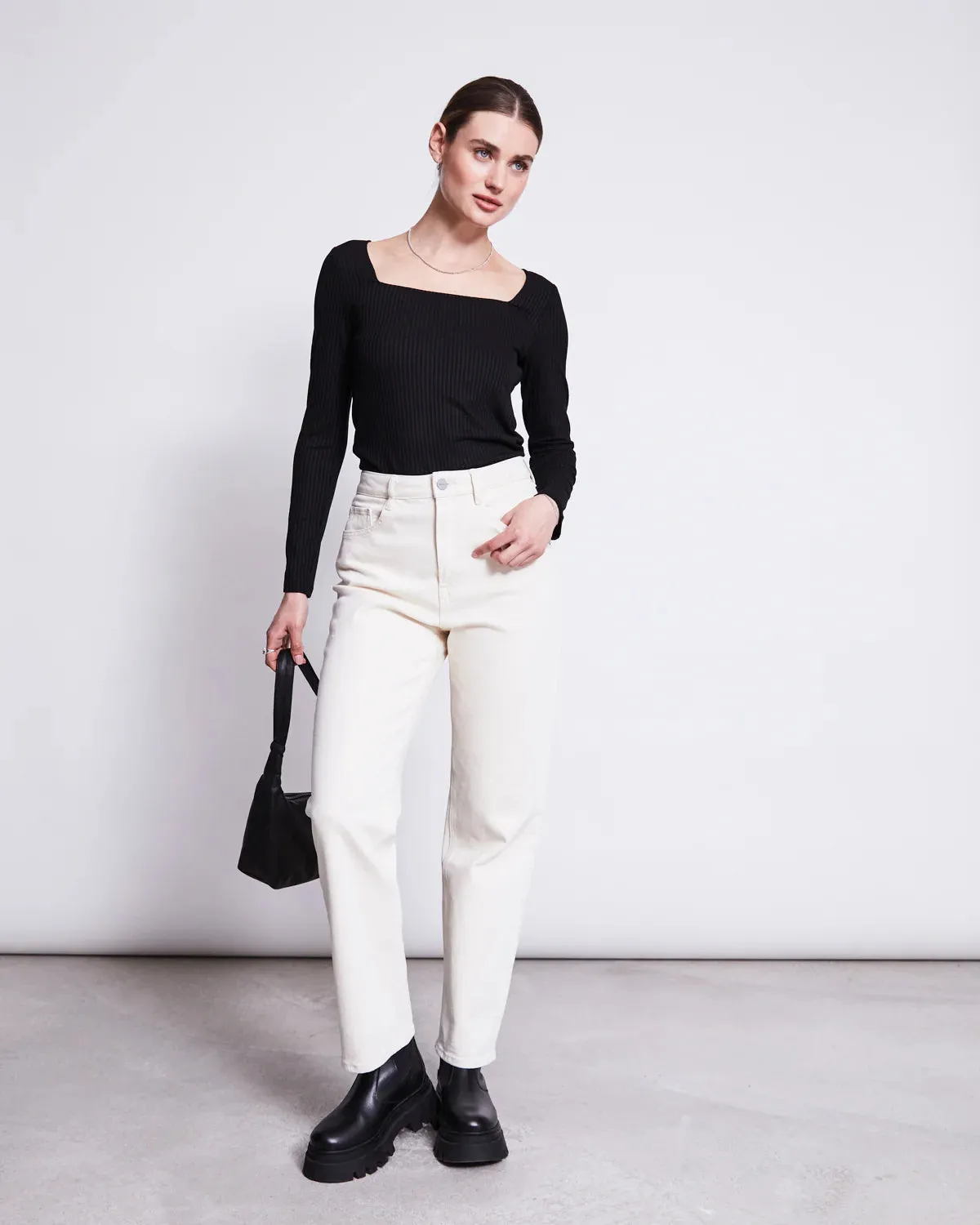 jeans - alba - ecru