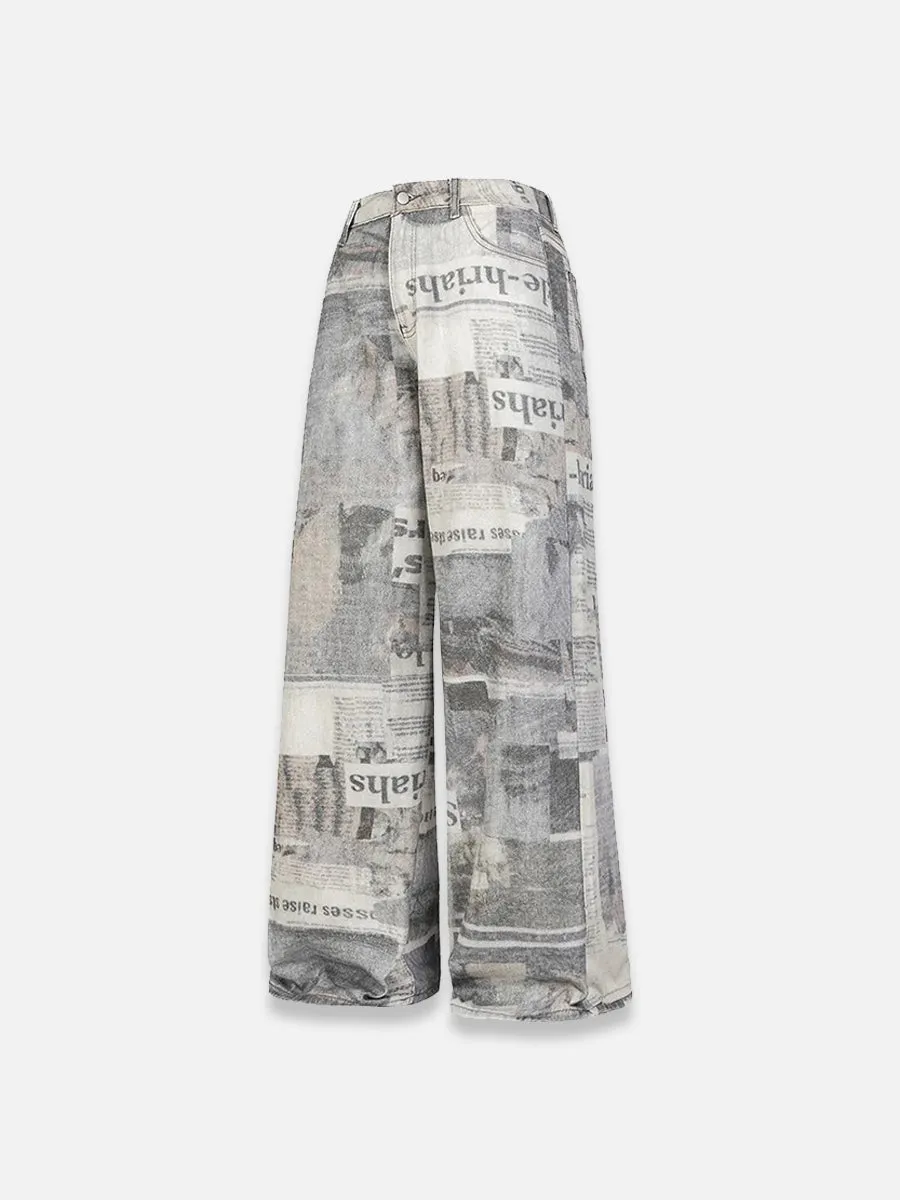 Journal Print Jeans